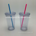 BPA Free double wall plastic tumbler change color paper